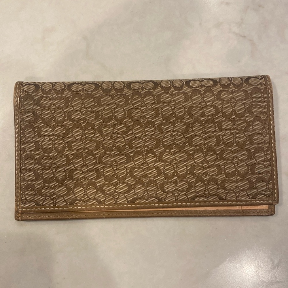 Coach checkbook case